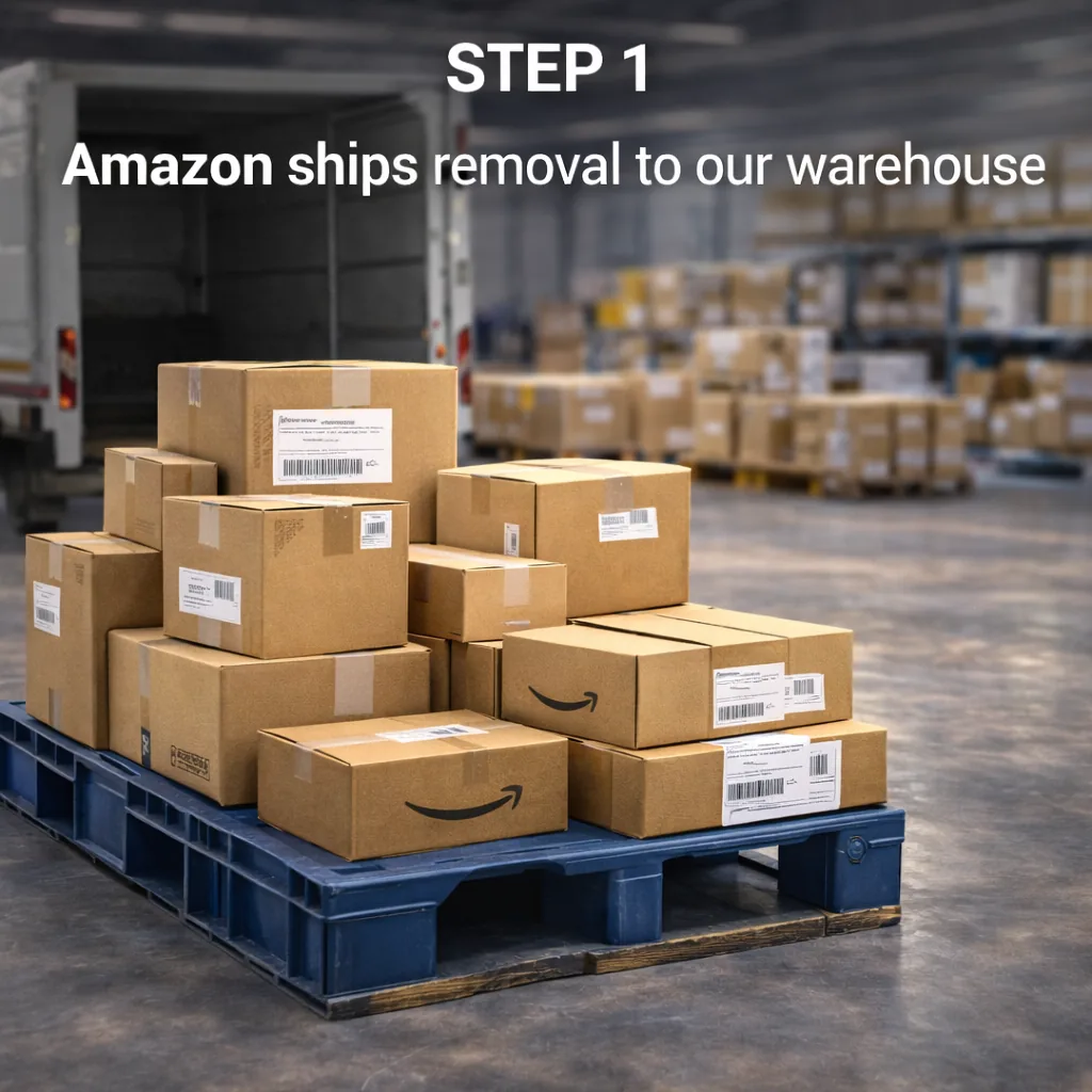 Step 1 - Amazon removal order ships to our Ohio address