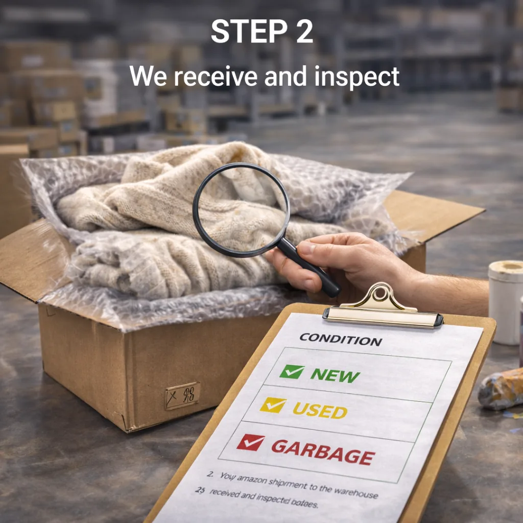 Step 2 - Sort and inspect each unit from the removal order