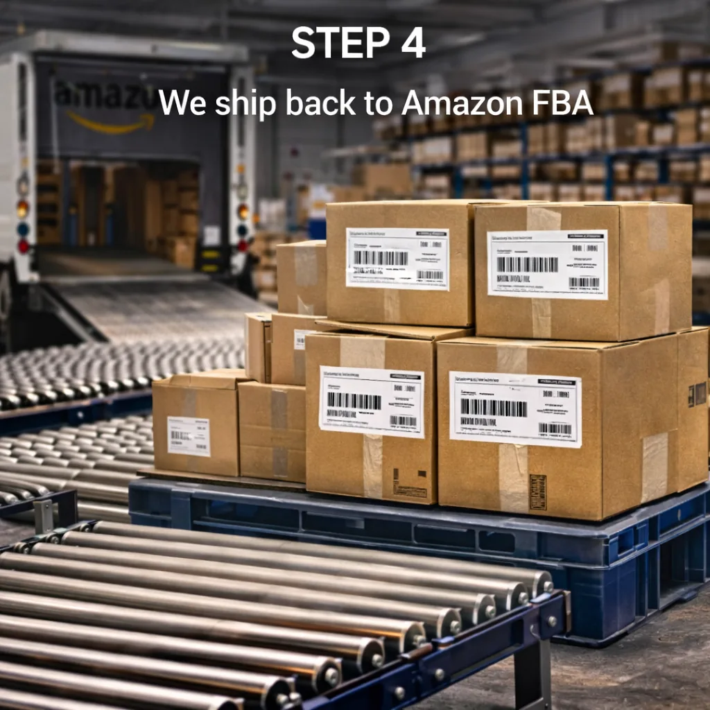 Step 4 - Ship replenished inventory back to Amazon FBA