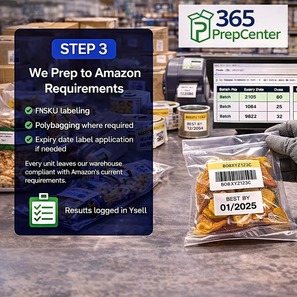 Step 3 — Label, bag and prep units to Amazon standards