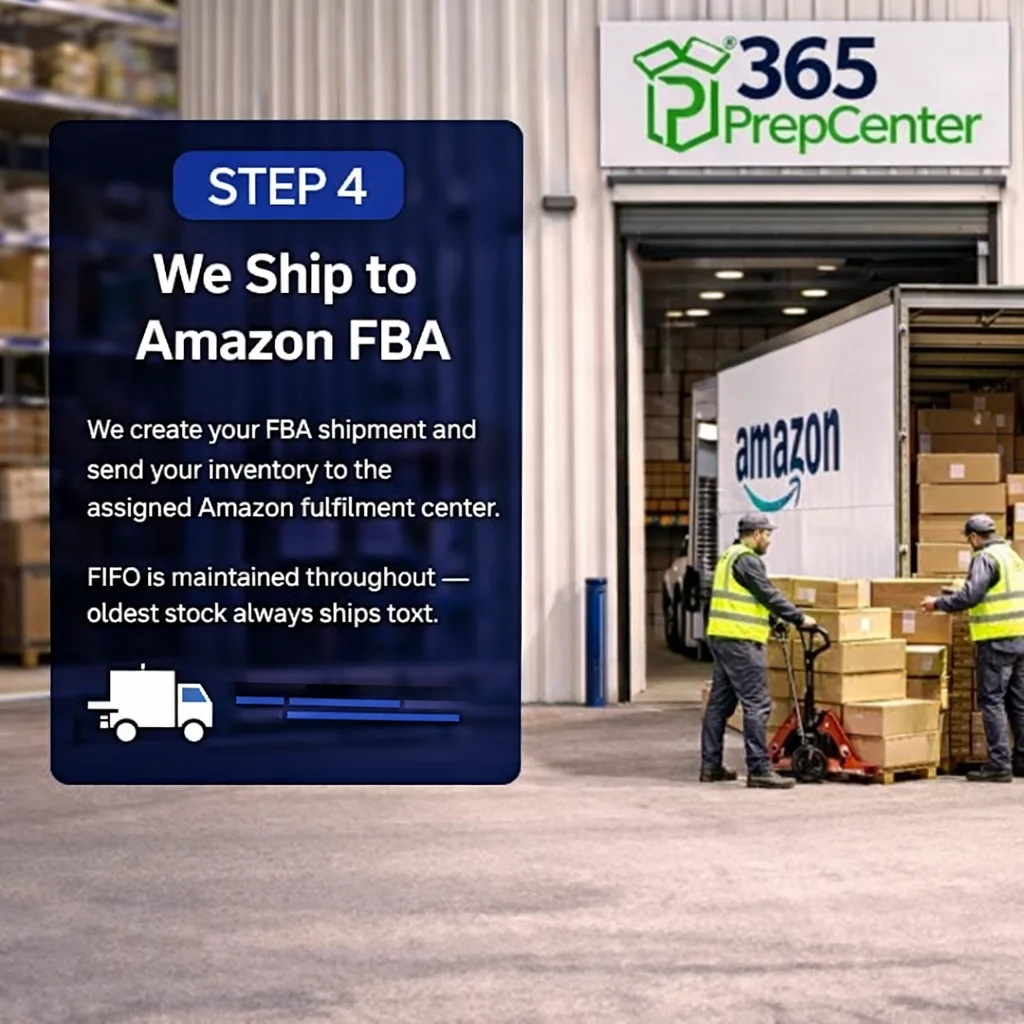 Step 4 — Pack into FBA cartons and ship to Amazon