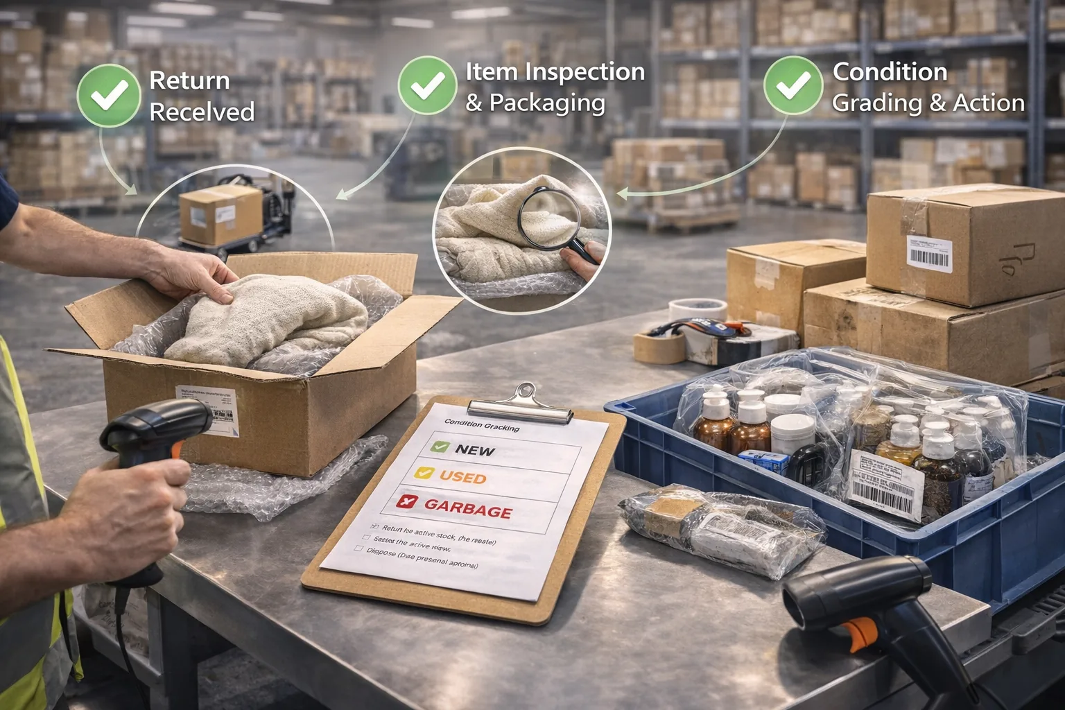 FBM Customer Returns Processing service overview